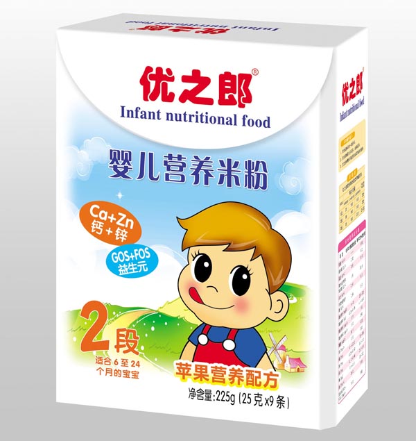 優(yōu)之郎蘋果配方營養(yǎng)米粉2段225g