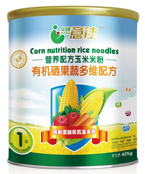 貝康意佳有機硒果蔬多維配方米粉1段桶裝