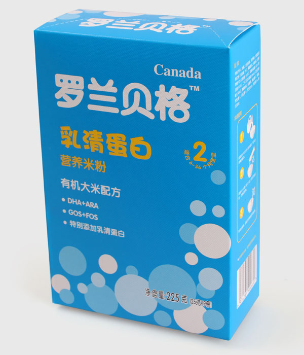 羅蘭貝格盒裝乳清蛋白有機(jī)大米配方米粉