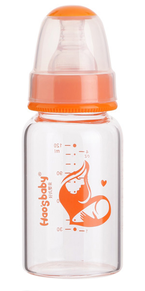好氏嬰童標(biāo)口無柄玻璃奶瓶120ml