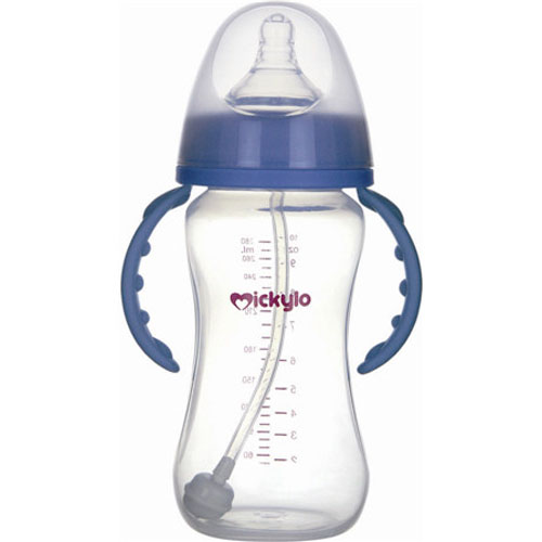 米奇樂PP寬口自動奶瓶240ml