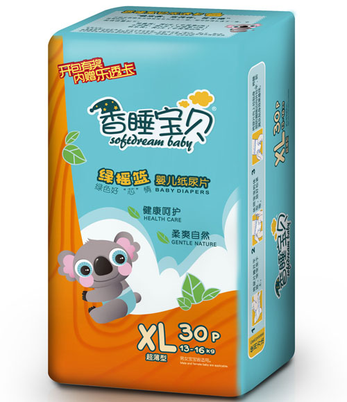 香睡寶貝綠搖籃嬰兒紙尿片XL碼30片