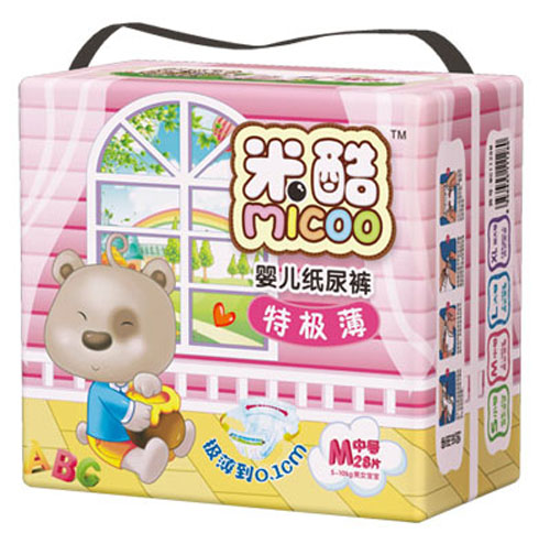 米酷特極薄嬰兒紙尿褲(中號(hào))