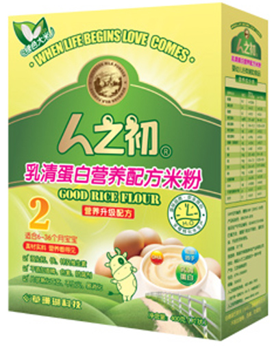 人之初乳清蛋白嬰兒米粉2段盒裝