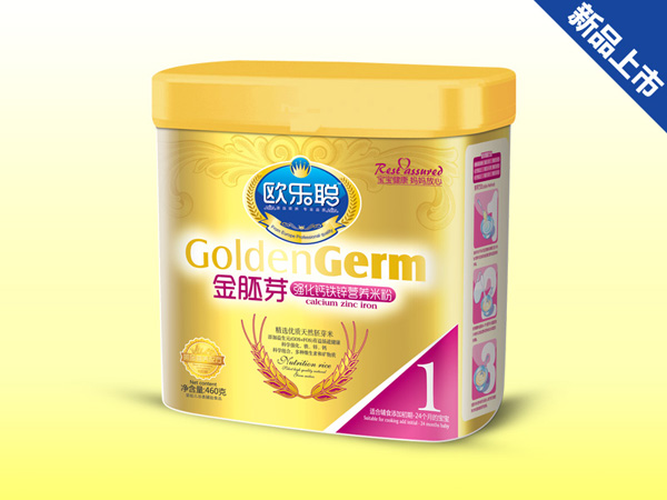 歐樂聰金胚芽強(qiáng)化鈣鐵鋅營(yíng)養(yǎng)米粉1段
