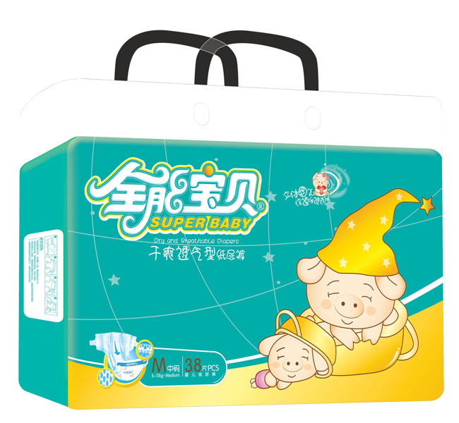 全能寶貝大包干爽透氣紙尿褲M碼38片