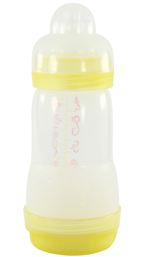 人魚公主250ML寬口帶底凸點磨砂大奶瓶