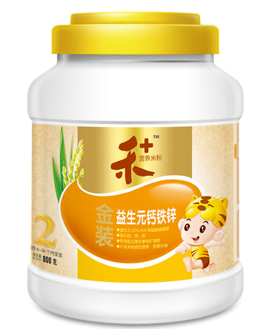 禾+金裝益生元鈣鐵鋅營(yíng)養(yǎng)米粉