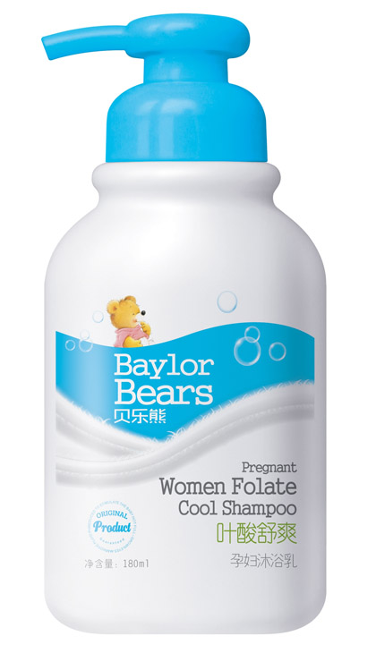 貝樂熊葉酸舒爽孕婦沐浴乳180ML