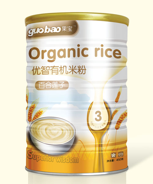 果寶百合蓮子優(yōu)智有機米粉