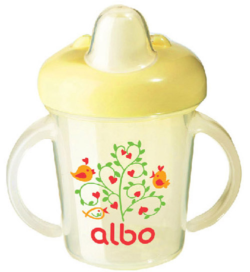 愛樂寶軟嘴學(xué)飲杯180ml黃色