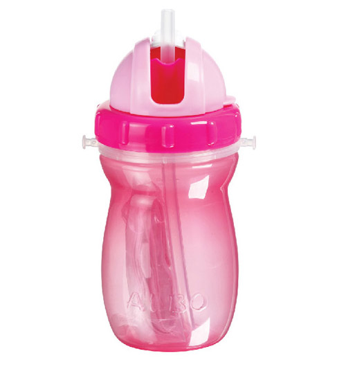 愛樂寶背帶水壺250ml粉色