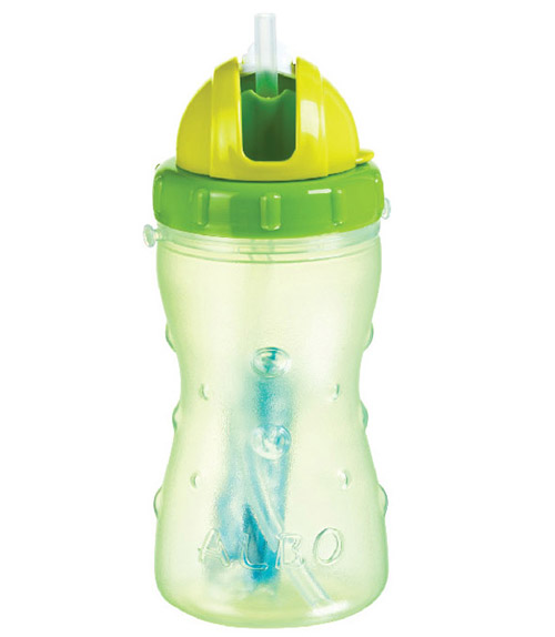 愛樂寶背帶水壺420ml綠色