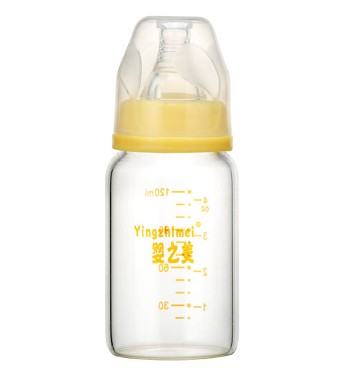 嬰之美標口高硼硅玻璃奶瓶120ML