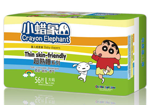 小蠟象超熟睡系列嬰兒紙尿褲L碼56片