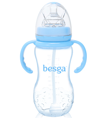貝仕嘉草莓寬口PP奶瓶350ml