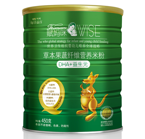 賦媽咪DHA+益生元草本果蔬纖維米粉