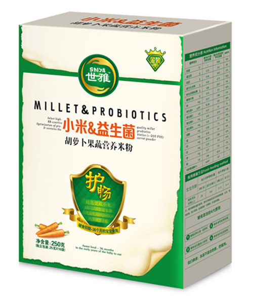 世雅小米益生菌胡蘿卜果蔬營(yíng)養(yǎng)米粉