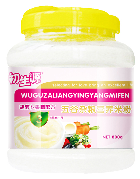 初生源胡蘿卜果蔬五谷雜糧米粉3段