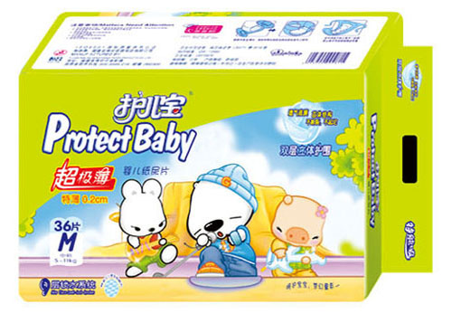 護(hù)兒寶超級(jí)薄嬰兒紙尿片M碼36片