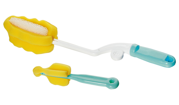 飛樂(lè)比旋轉(zhuǎn)泡綿奶刷奶瓶刷+奶嘴刷