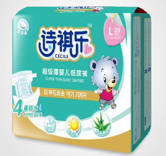 詩祺樂超級薄嬰兒紙尿褲L碼