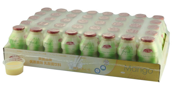 界界樂(lè)芒果味乳酸菌飲料40瓶裝