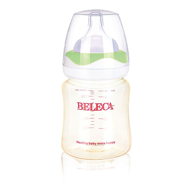 貝樂嘉綠色無柄嬰兒奶瓶