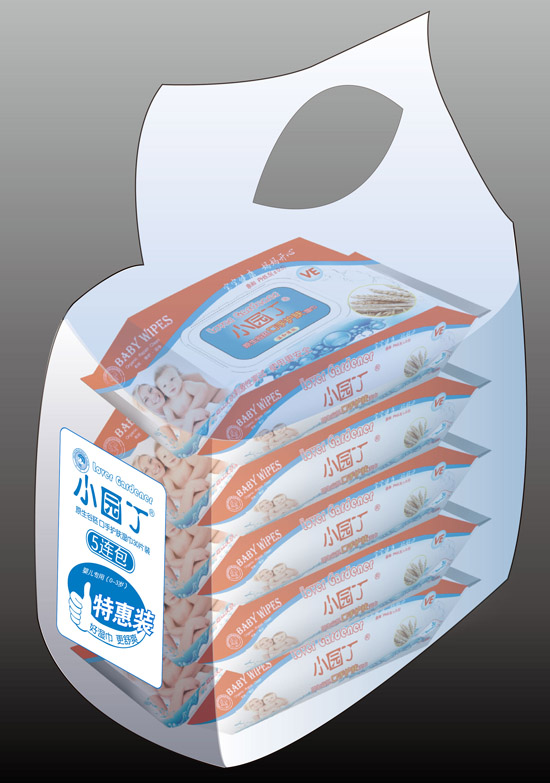 小園丁原生谷胚口手護膚濕巾30片