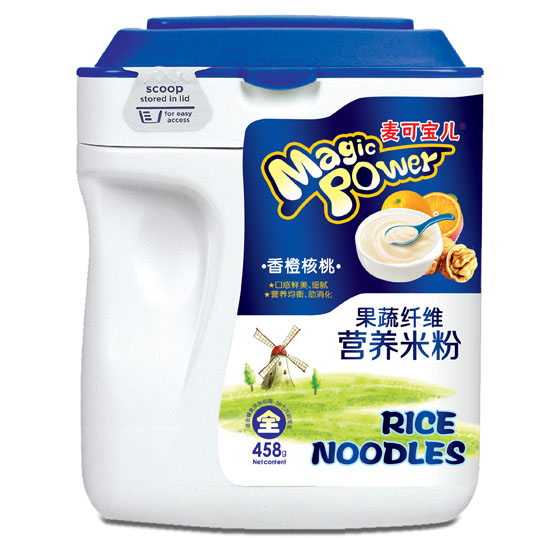 麥可寶兒香橙核桃果蔬纖維營養(yǎng)米粉