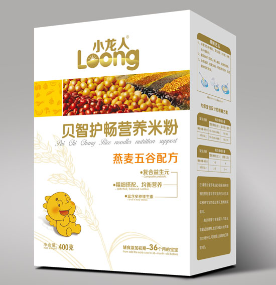 小龍人燕麥五谷貝智護(hù)暢營養(yǎng)米粉盒裝