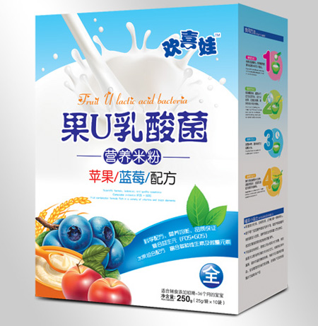 歡喜娃蘋果藍(lán)莓配方果U乳酸菌營養(yǎng)米粉