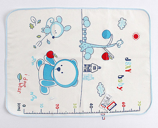 金色小魚(yú)毛巾壓膠隔尿墊