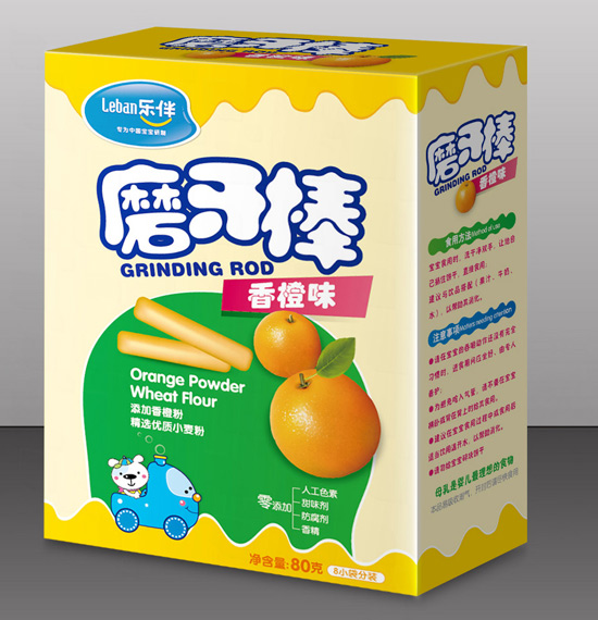 樂(lè)伴磨牙棒香橙味80克