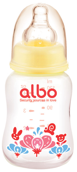 愛樂寶120ml標口PP初生奶瓶黃花