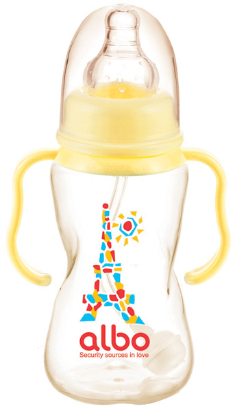 愛樂寶150ml標(biāo)口PP自動(dòng)奶瓶黃