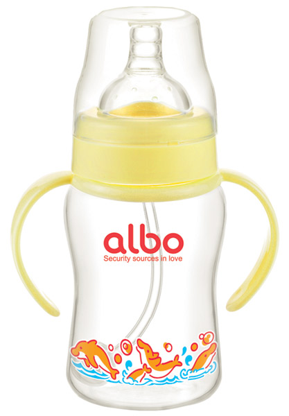 愛樂寶200mlPP自動奶瓶黃