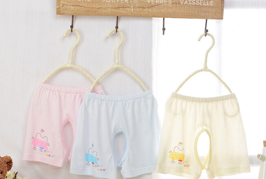 安米小熊竹纖維大眼娃開檔短褲A1963