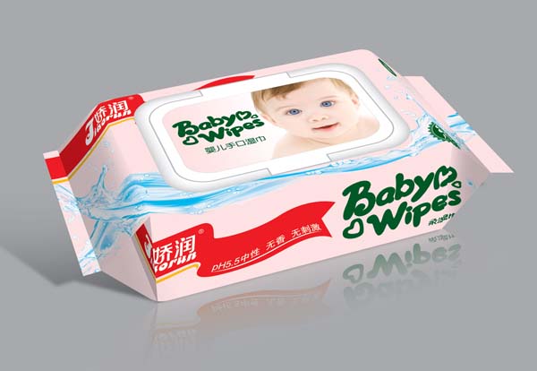 嬌潤紅飄帶80片(大翻蓋)濕巾