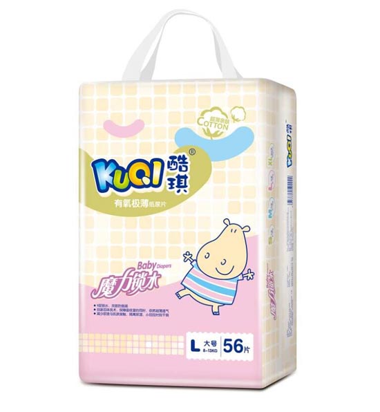 酷琪有氧極薄紙尿片L56片