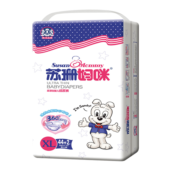 蘇珊媽咪柔薄型嬰兒紙尿褲XL44+2片