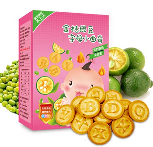 嬰享金桔綠豆字母小曲奇