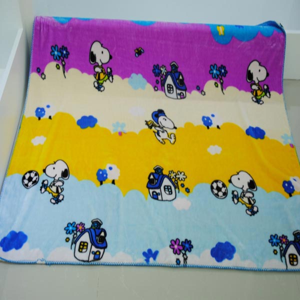 亞奧超柔小毯子史努比天藍色