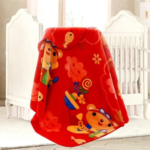 亞奧超柔云毯飛機(jī)熊大紅色