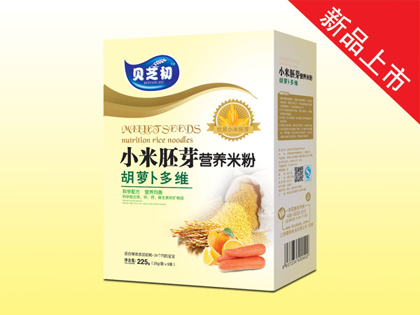 貝芝初胡蘿卜多維-小米胚芽營養(yǎng)米粉盒裝