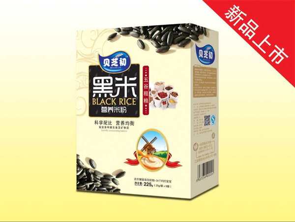 貝芝初五谷粗糧-黑米營養(yǎng)米粉盒裝