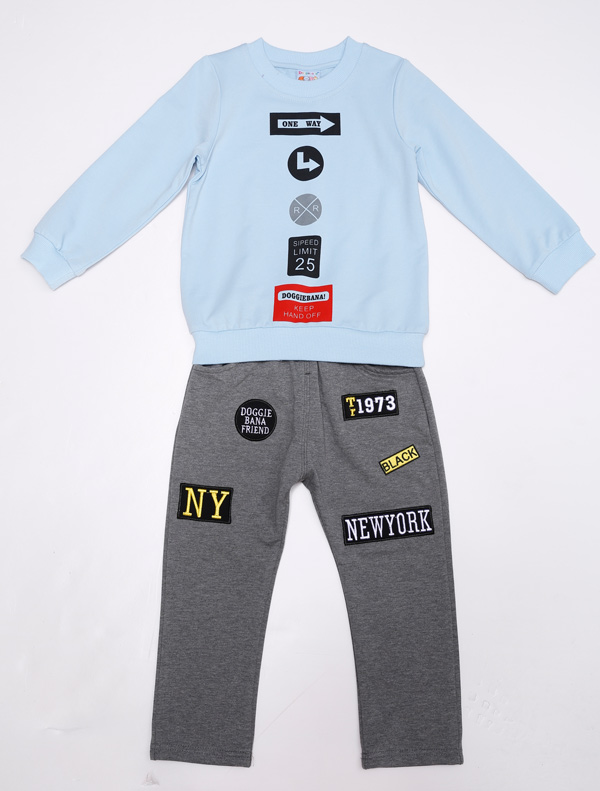 小狗巴納藍(lán)色寶寶套裝