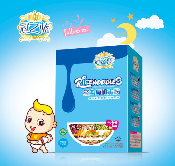 冠之藍(lán)經(jīng)典有機(jī)米粉(益生元)