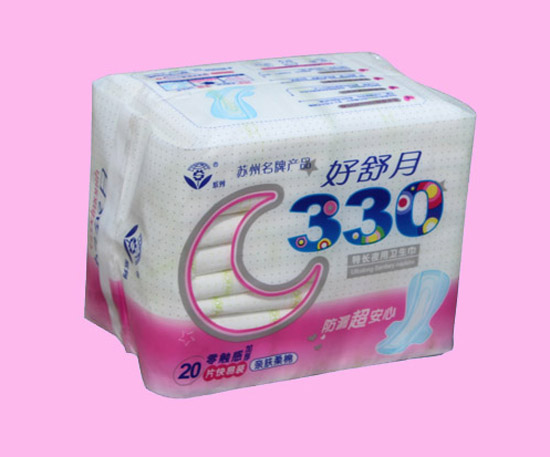 好舒月親膚柔棉330MM加厚護翼衛(wèi)生巾