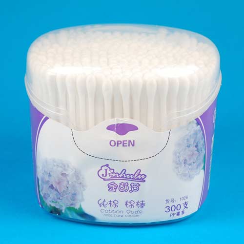 金葫蘆塑料棒棉簽300支PP開口罐